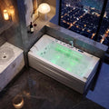 Empava Tub, 71" Jetted Bathtub with Air Bubble Massage & Inline Heater