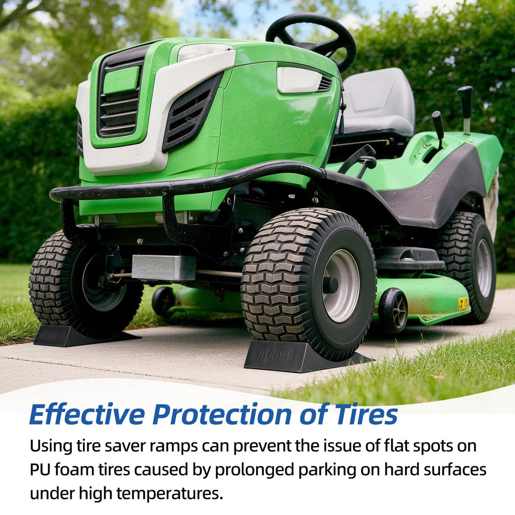 GICOOL 13x6.50-6" Flat-Free Front Tire and Wheel, for Zero-Turn Mower, 2PK