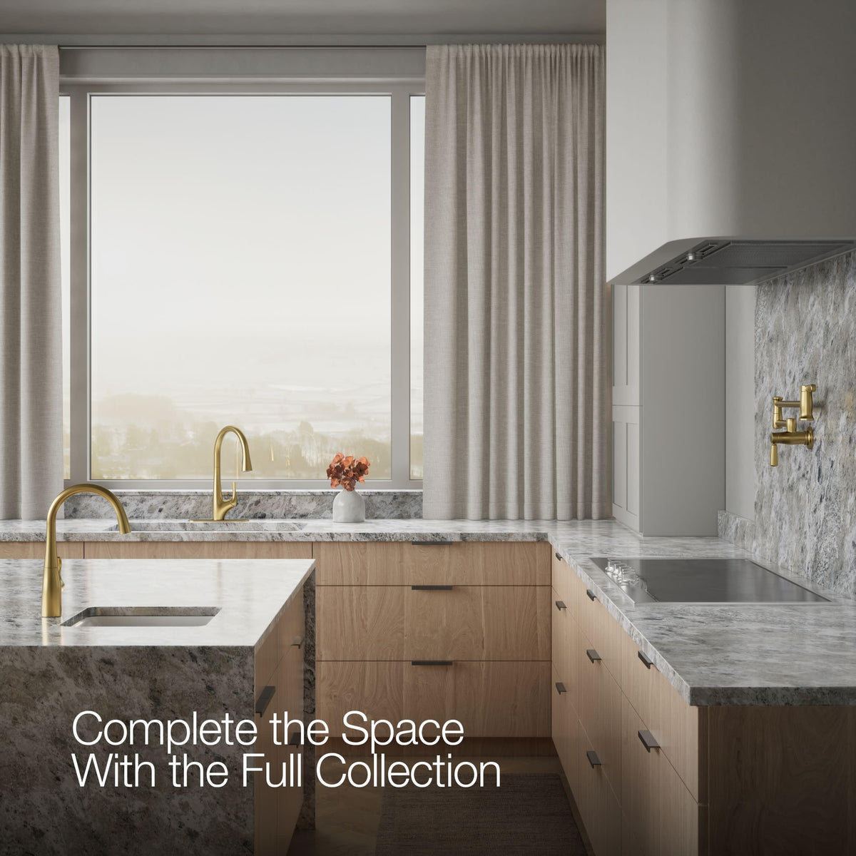 KOHLER R43210-VS Bevinâ¢ Kitchen Sink Faucet with Pull Down Sprayer, Two-Function Sprayhead Kitchen Faucets, 1.5 GPM, Vibrant Stainless