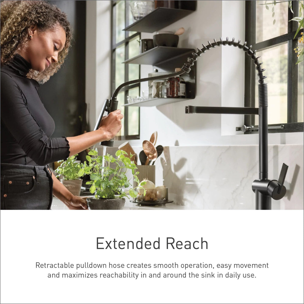 Moen Weymouth Oil Rubbed Bronze Motionsense Wave Touchless Kitchen Faucet, Traditional Spring Kitchen Sink Faucet with Pulldown Sprayer and Hands-Free Sensor, S73104EWORB