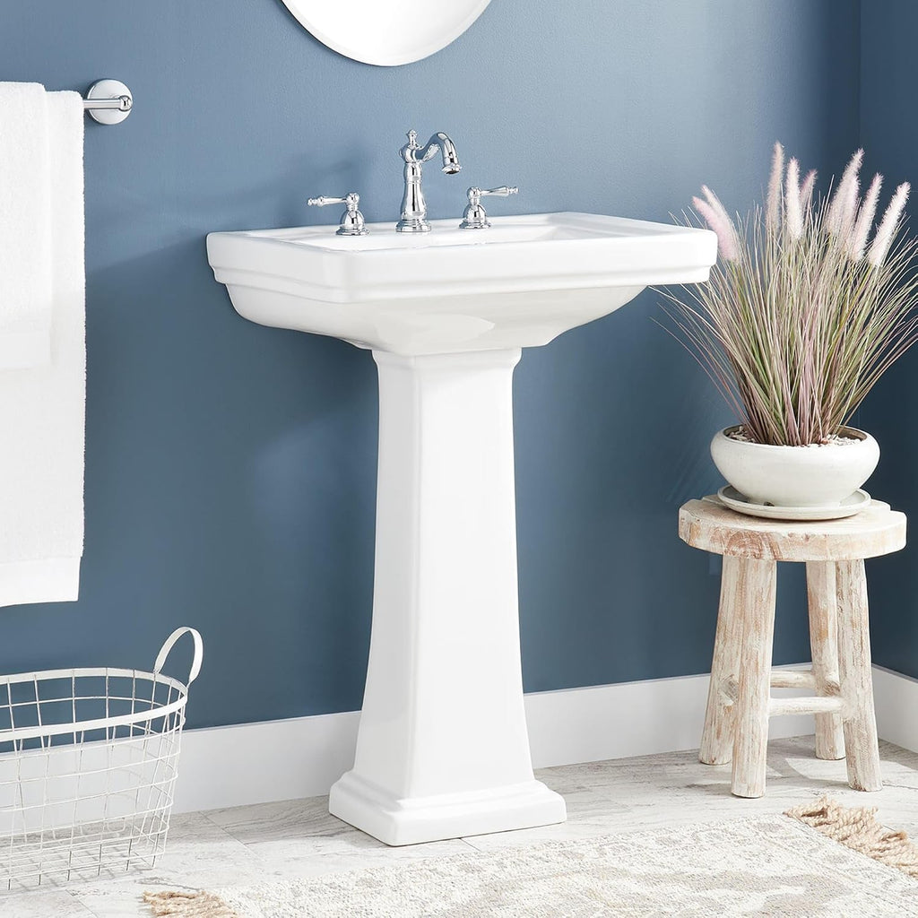 Signature Hardware Key West 24" Porcelain Pedestal Sink
