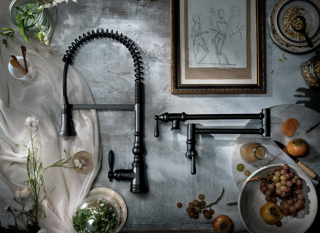 Moen Weymouth Oil Rubbed Bronze Motionsense Wave Touchless Kitchen Faucet, Traditional Spring Kitchen Sink Faucet with Pulldown Sprayer and Hands-Free Sensor, S73104EWORB