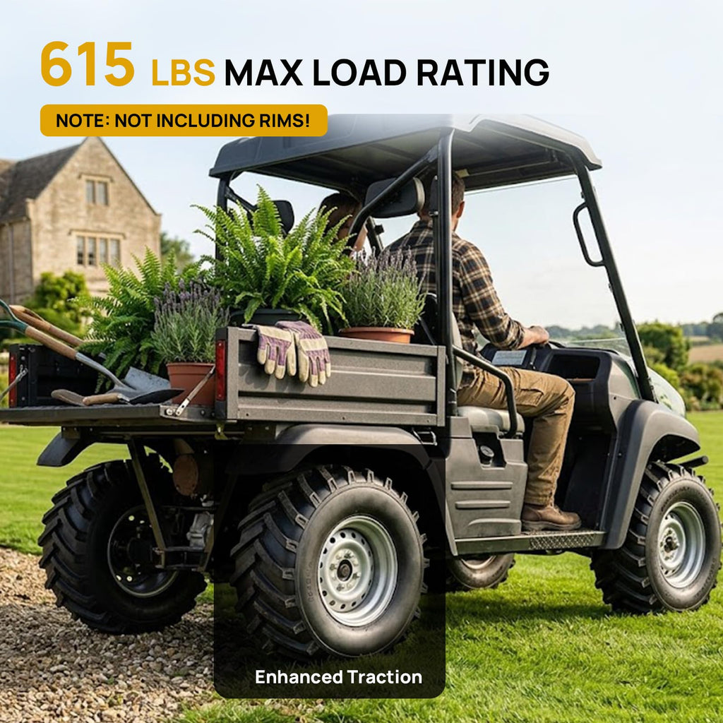 TUFFIOM 20x10.00-8 4PR Lawn Mower Tires Turf Tire Set of 2 for Garden Tractor Riding Lawnmower, Tubeless