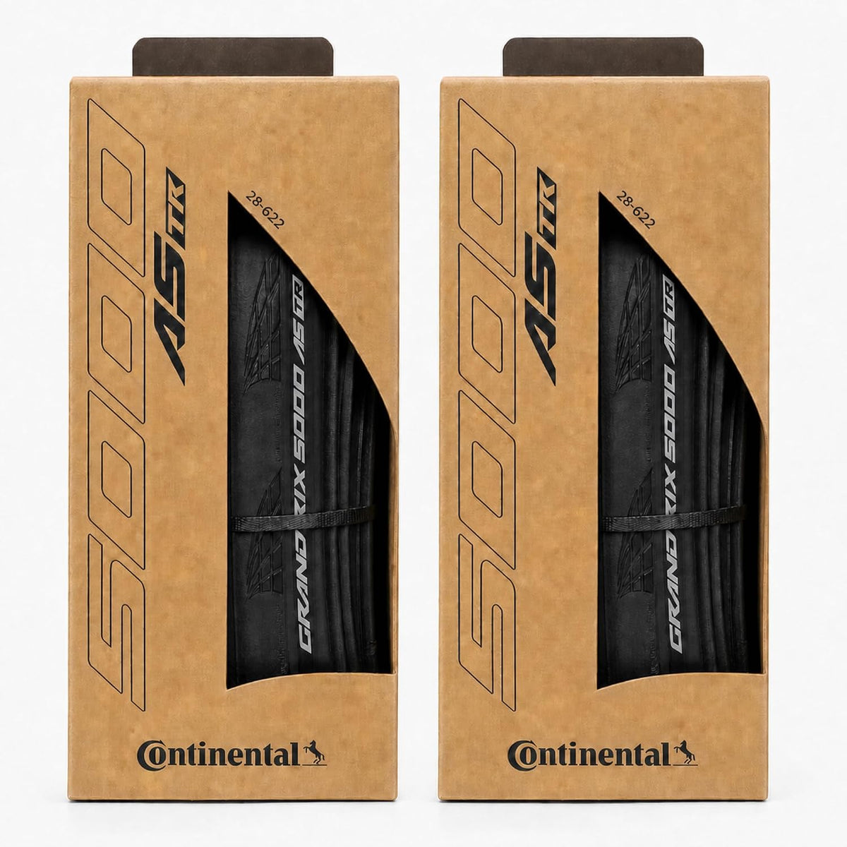 Continental Grand Prix 5000 All Season TR - Tubeless Road Bike Tire | Conquer Every Season - BlackChili, Vectran Breaker, LazerGrip, Active Comfort Technology, 2 Pack