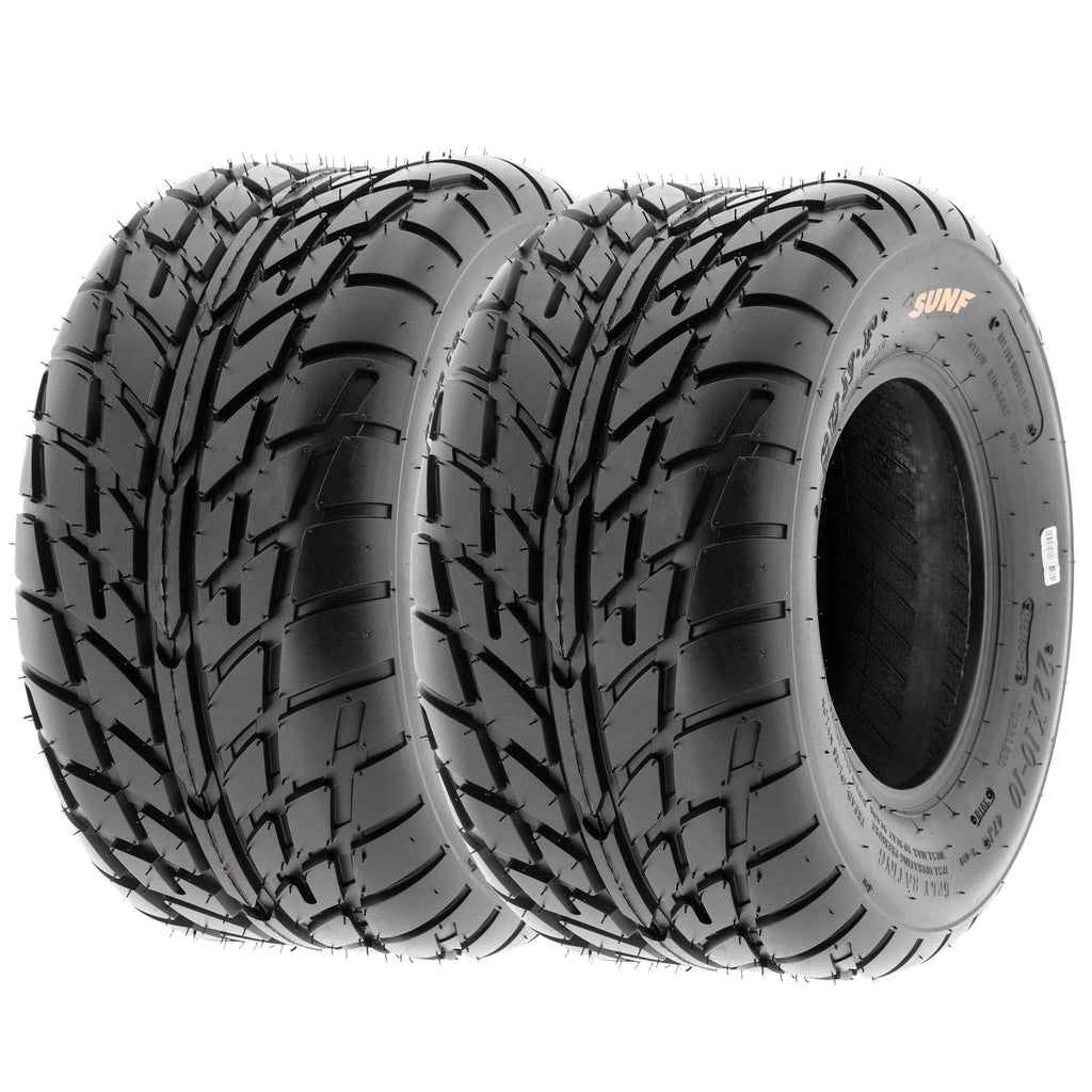 Pair of 2 SunF A021 TT Sport ATV UTV Dirt & Flat Track Tires 19x7-8, 6 PR, Tubeless