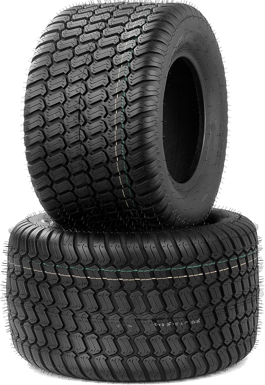 GICOOL 20x12.00-10 Tubeless Lawn Mower Tire for Riding Mower Tractor, 4Ply
