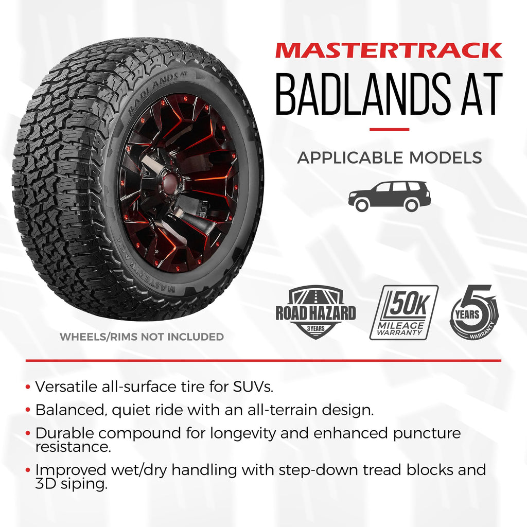 Mastertrack BADLANDS AT All-Terrain Tires (Set of 4) - 235/75R15 109S XL