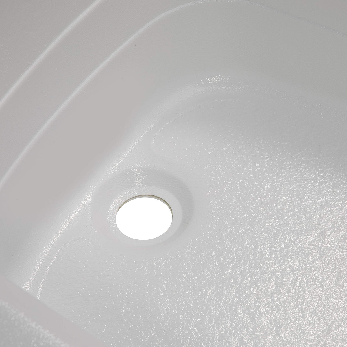 Lippert Replacement 24" x 40" White Bathtub with Right Drain, Scratch-Resistant ABS Acrylic for RVs, Travel Trailers, 5th Wheels, Motorhomes - W2440RHSPK