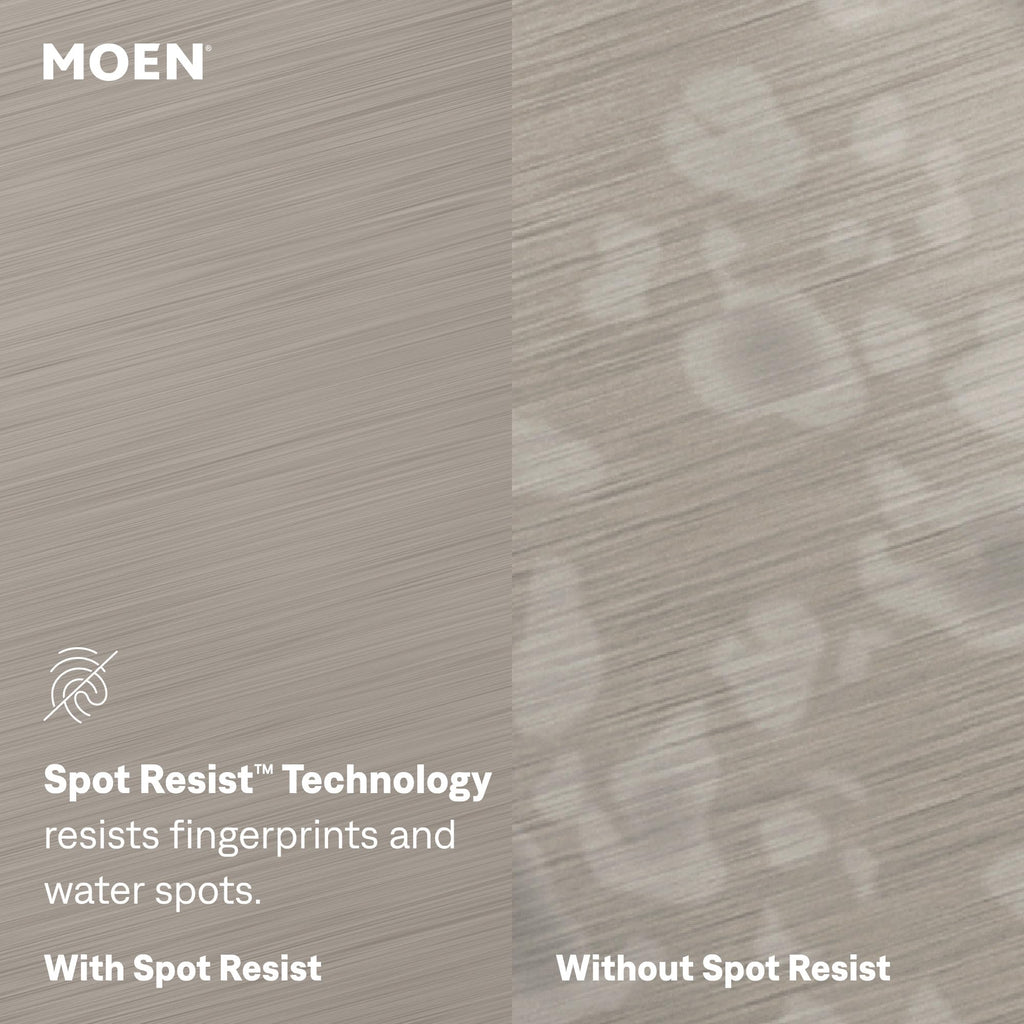 Moen Haelyn Spot Resist Stainless Single-Handle Pull-Down Sprayer Kitchen Faucet Featuring Power Boost for a Faster Clean, Soap Dispenser Included, 87627SRS