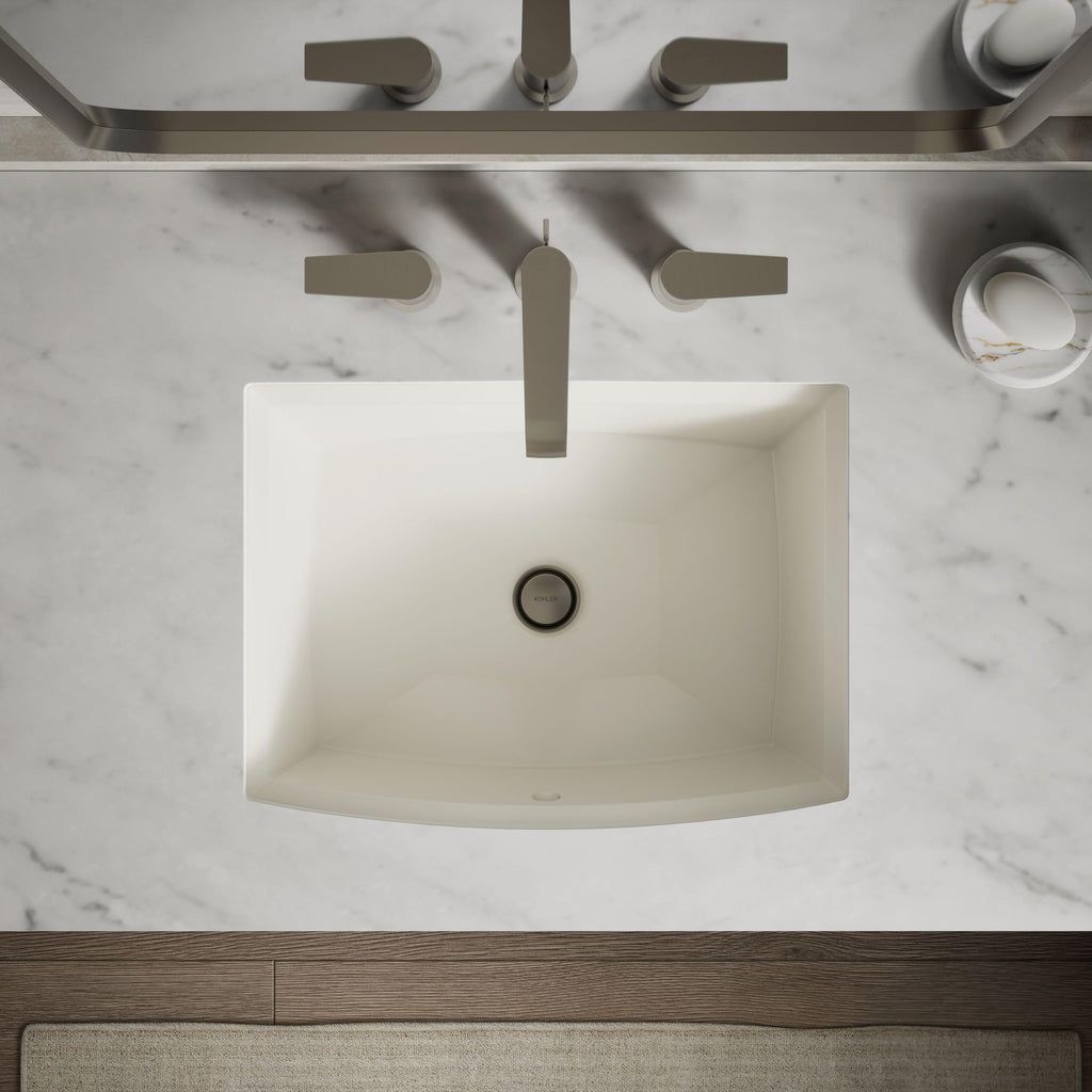 Kohler 2355-0 ArcherÂ® 20" rectangular undermount bathroom sink, White