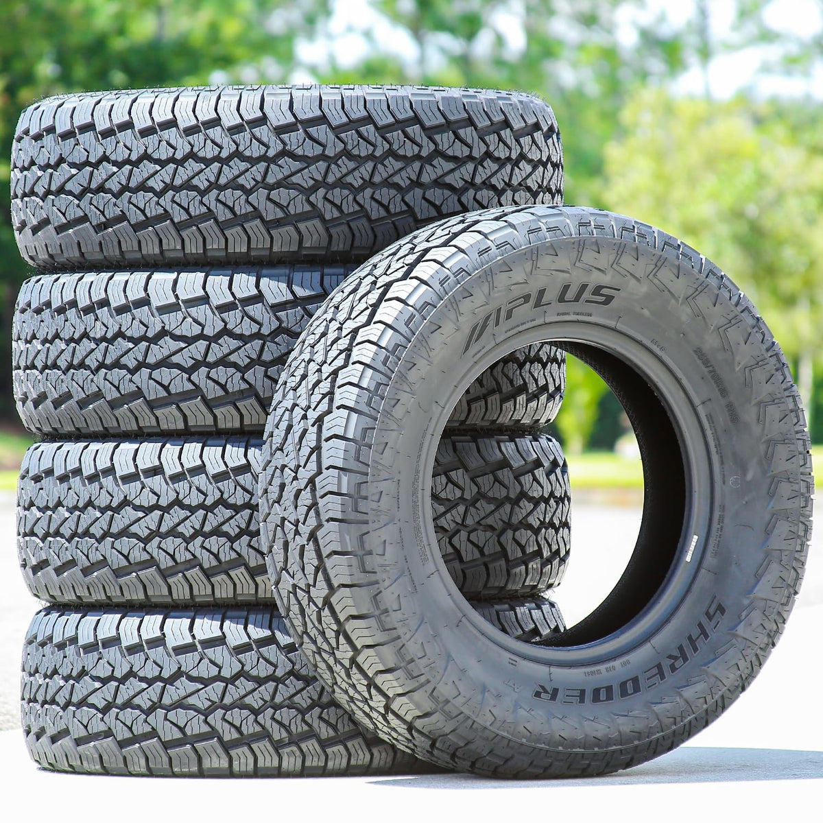 Aplus Shredder AT A/T All-Terrain Off-Road Light Truck Radial Tire-LT235/85R16 235/85/16 235/85-16 120/116S Load Range E LRE 10-Ply BSW Black Side Wall