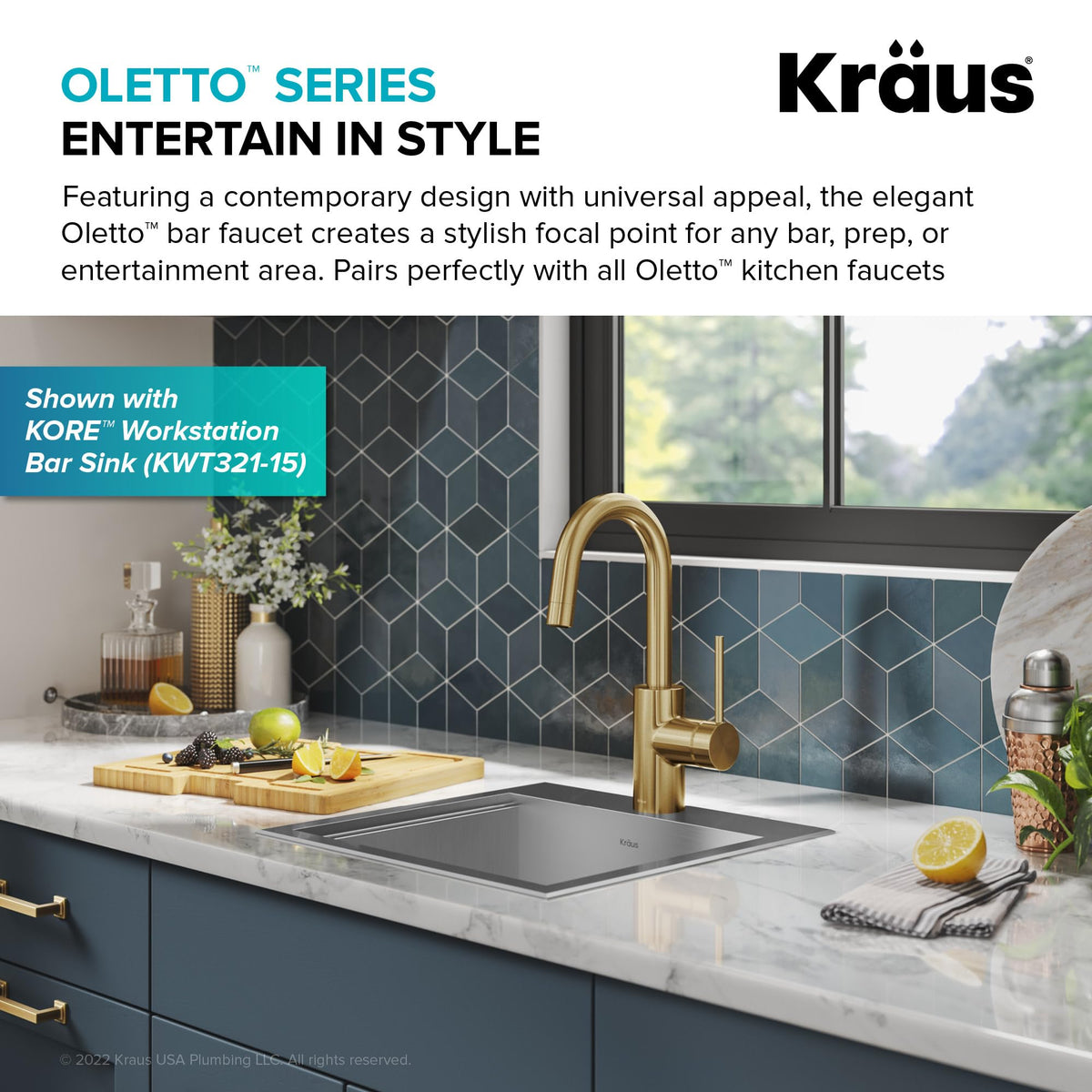 KRAUS Purita 100% Lead-Free Kitchen Water Filter Faucet in Spot Free Antique Champagne Bronze, FF-100SFACB