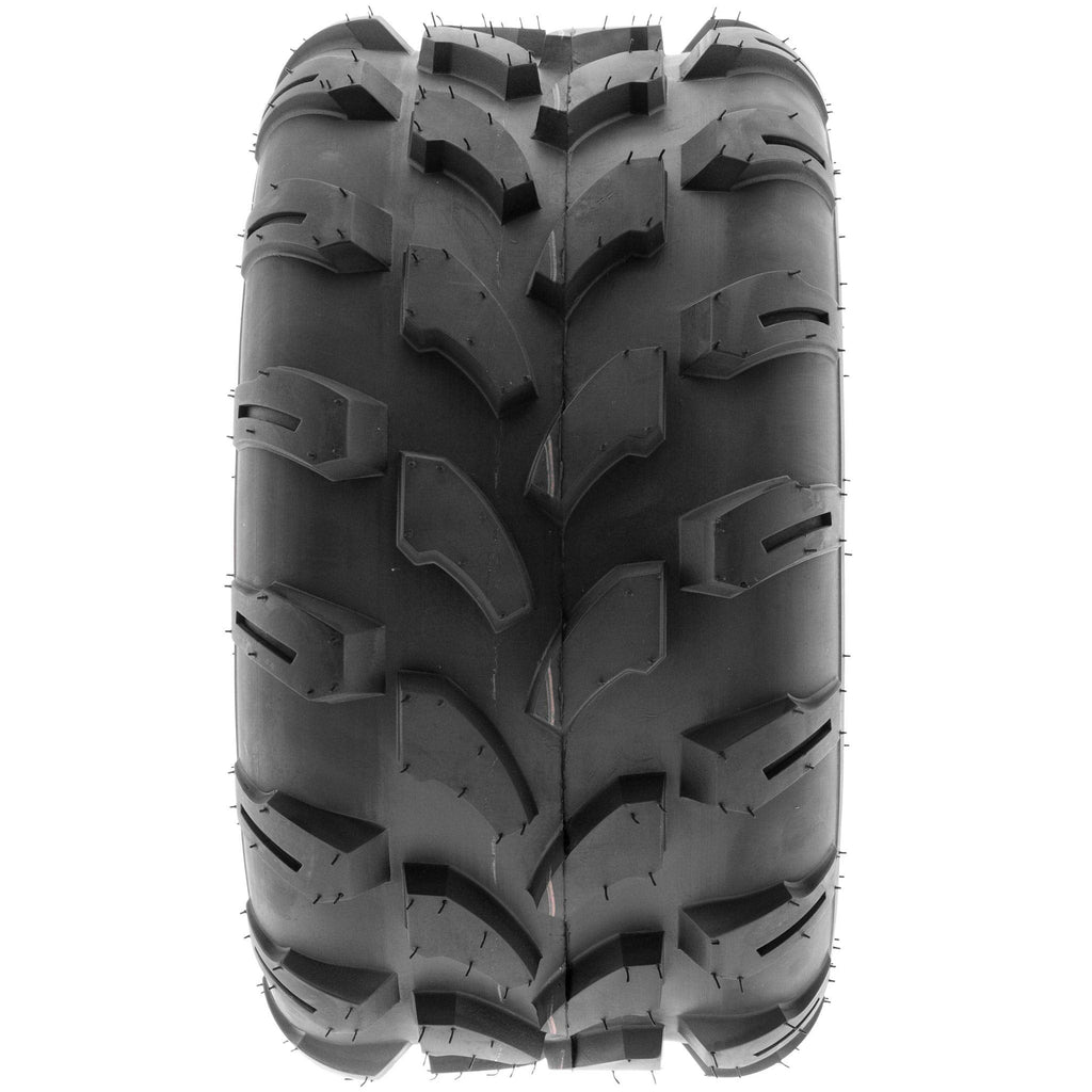 SunF Set of 2 ATV Tires 20x10.00-8, 20x10x8 Lawn Mower Off-Road Tires 6 Ply Directional Knobby Tread-A003