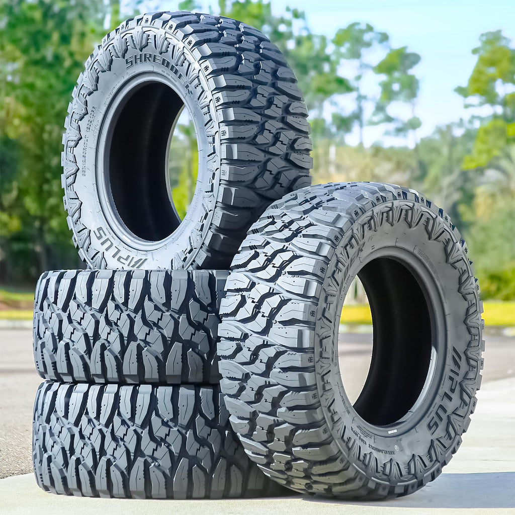 Aplus Shredder MT M/T Mud Off-Road Light Truck Radial Tire-LT245/75R16 245/75/16 245/75-16 120/116Q Load Range E LRE 10-Ply BSW Black Side Wall