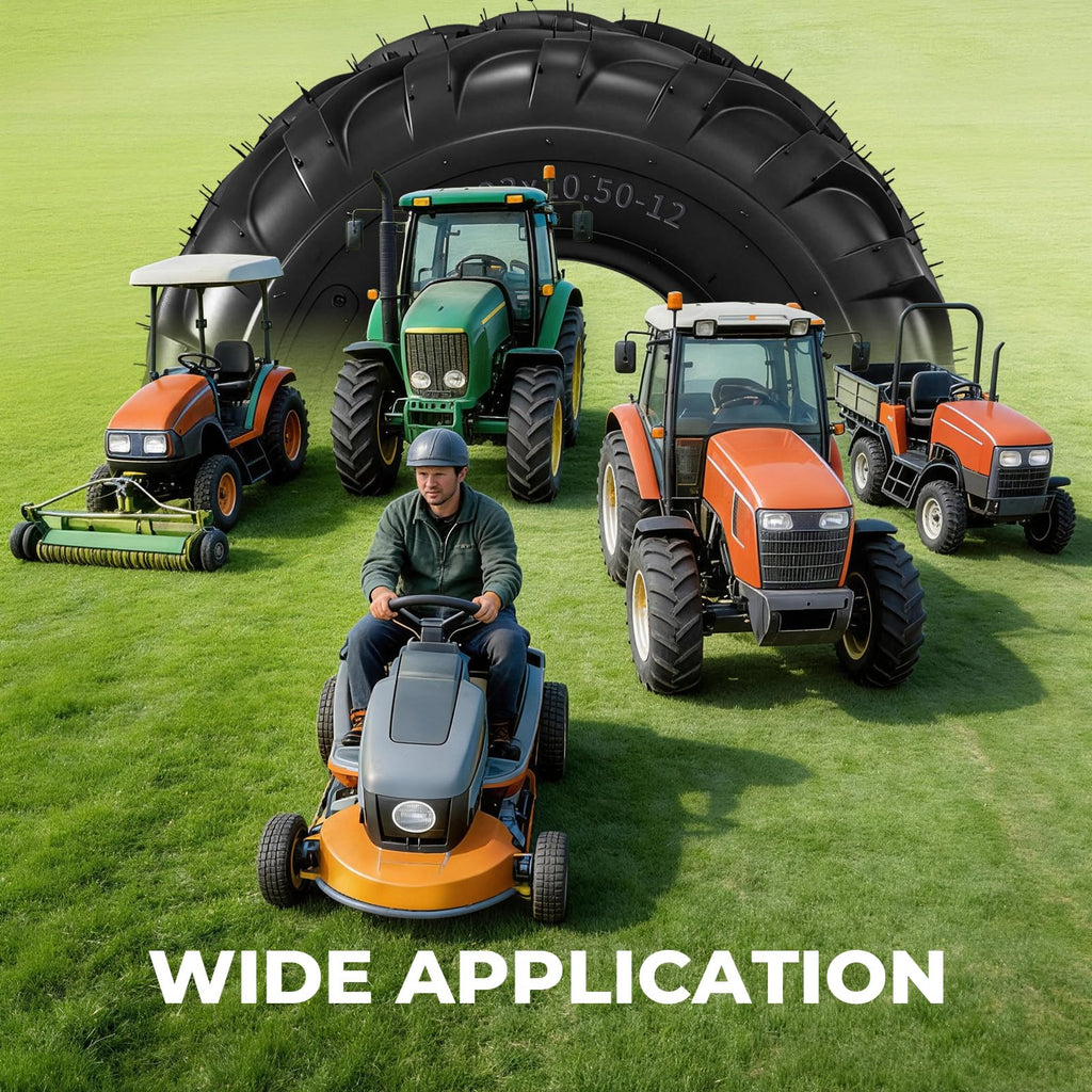 24x12.00-12 Lawn & Garden Mower Tires, Set of 2,6 Ply Tubeless