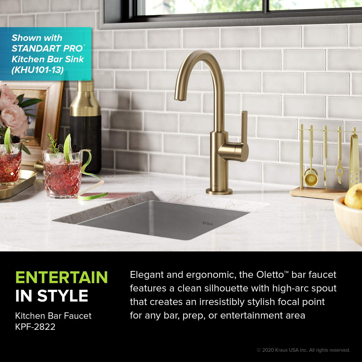 KRAUS Spot Free Stainless Steel Pull Down Kitchen Faucet KPF-2820SFS