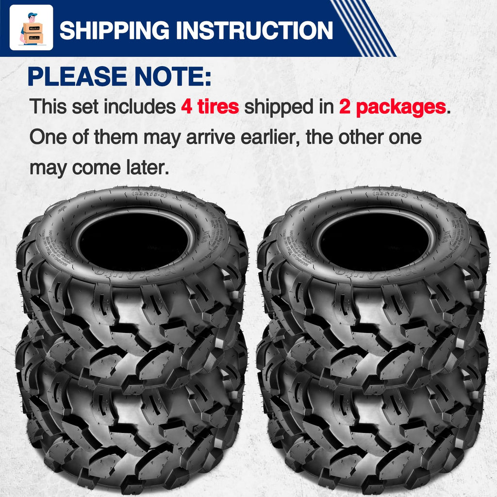 MaxAuto 2PCS Sport ATV Tires 18x9.5-8 18x9.50x8 Lawn Mower Off-Road ATV UTV Tire 4PR Turf Tires Mud Sand Trial Tires P311