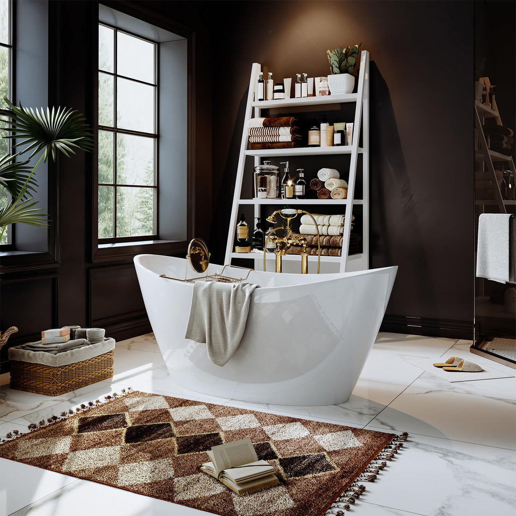 Empava Freestanding Bathtub, Acrylic Soaking Tub