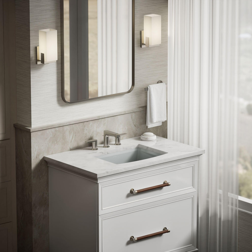 Kohler 2355-0 ArcherÂ® 20" rectangular undermount bathroom sink, White