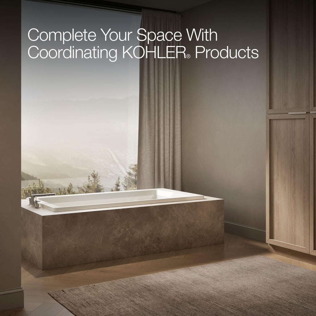 Kohler 1125-0 ArcherÂ® 72" x 36" drop-in bath, White