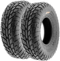 Pair of 2 SunF A021 TT Sport ATV UTV Dirt & Flat Track Tires 19x7-8, 6 PR, Tubeless