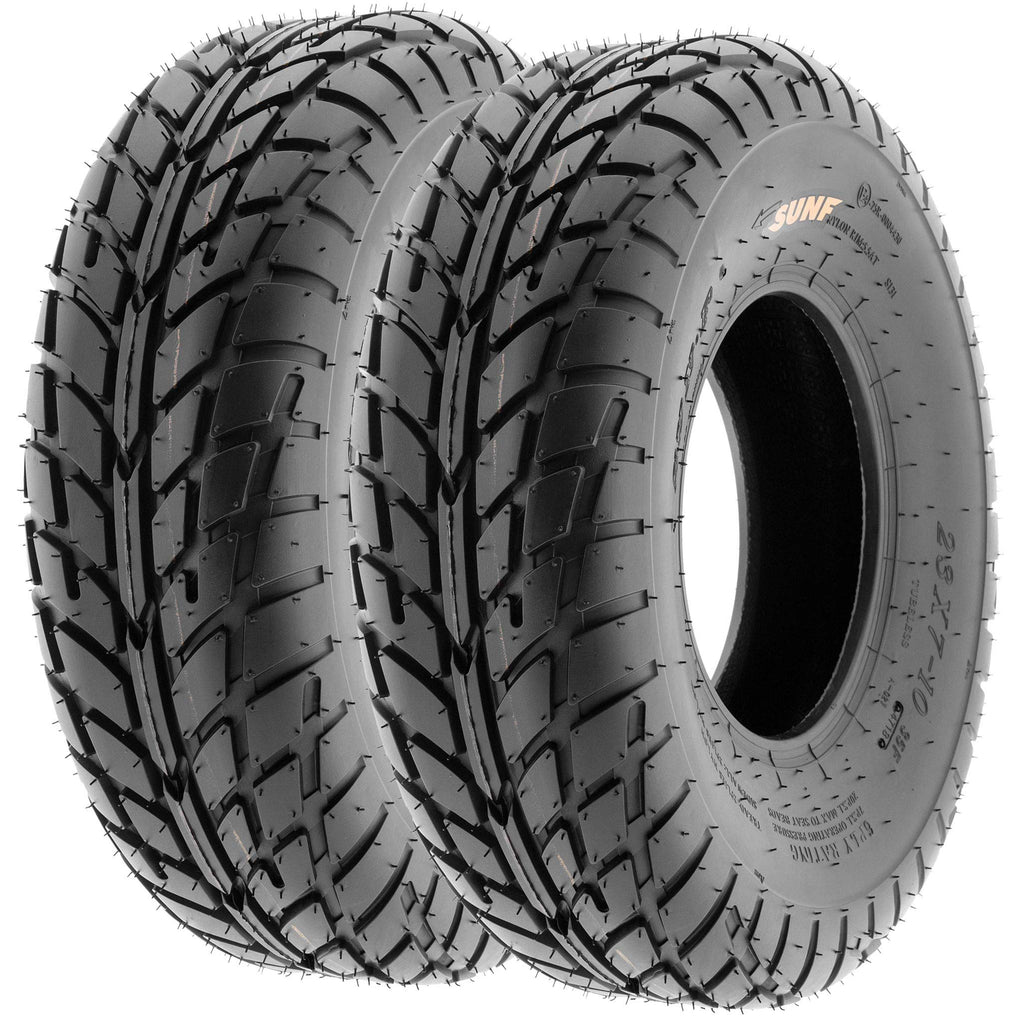 Pair of 2 SunF A021 TT Sport ATV UTV Dirt & Flat Track Tires 19x7-8, 6 PR, Tubeless