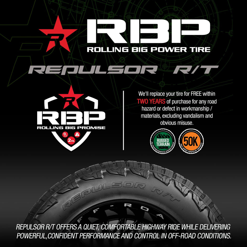 RBP Repulsor R/T LT295/70R18 E/10PLY BSW (1 Tires)