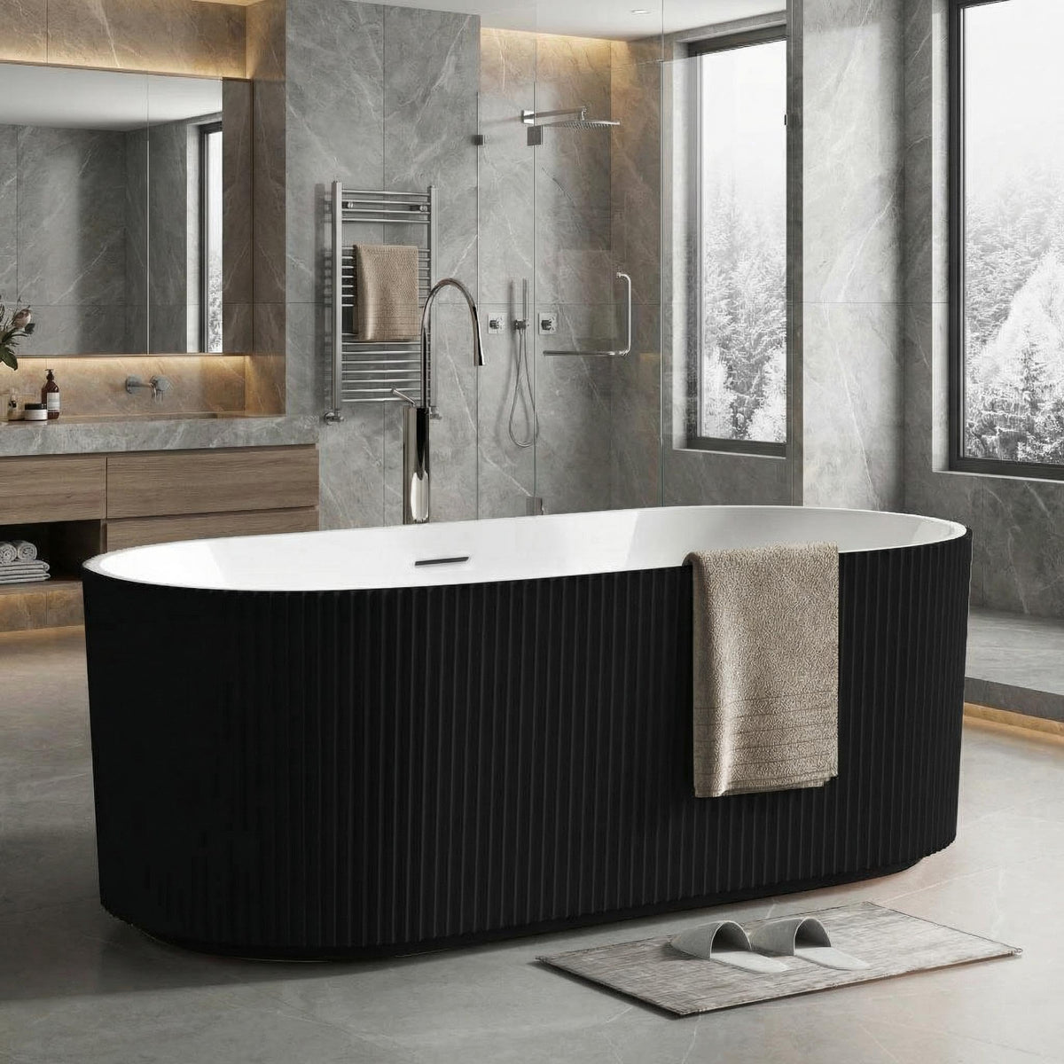 49" Acrylic Freestanding Bathtub - Japanese Square Soaking Tub with Built-in Seat & Toe-Tap Drain, Glossy White Finish, CUPC Certified