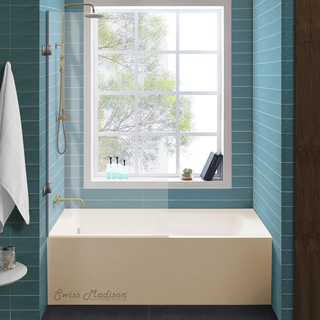 Voltaire 60" x 32" Right-Hand Drain Alcove Bathtub with Apron