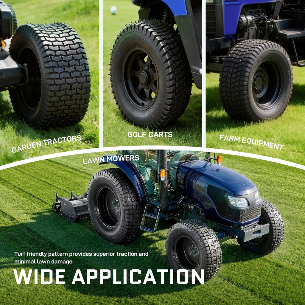 20x8.00-8 Lawn Mower Tire, 4 Ply,Tubeless, 2 Pack