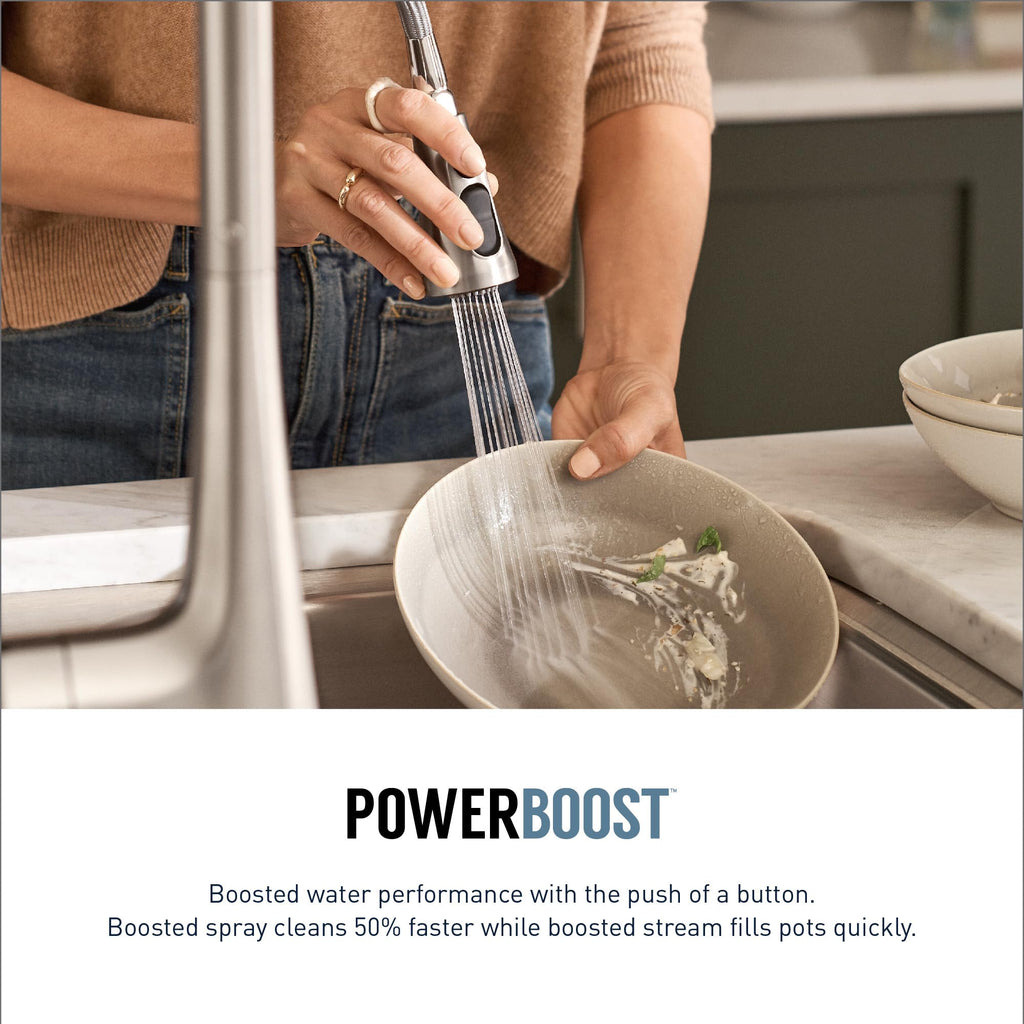 Moen Weymouth Oil Rubbed Bronze Motionsense Wave Touchless Kitchen Faucet, Traditional Spring Kitchen Sink Faucet with Pulldown Sprayer and Hands-Free Sensor, S73104EWORB