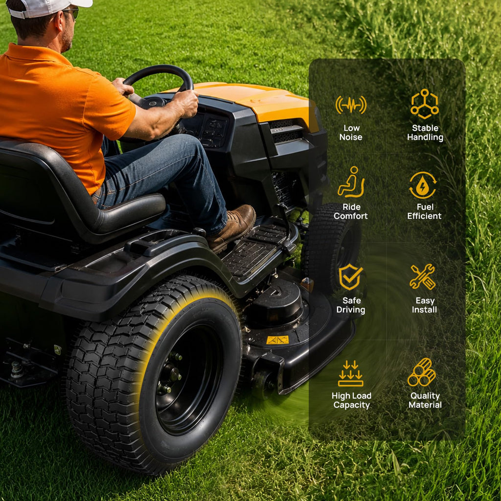TUFFIOM 20x10.00-8 Lawn Mower Tires 2 Pack, 4PR 20x10x8 Tubeless Lawn Tractor Tires,1190 lbs Capacity Garden Tires, Compatible With Most Lawn & Garden Utility Vehicles