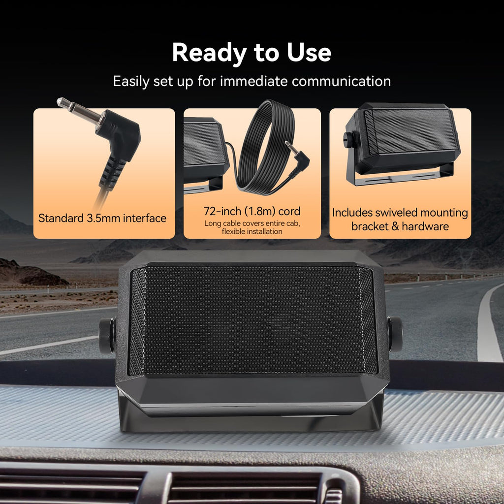Retevis MB3A 40-Channel AM/FM CB Radio Kit, Long Range Radio with Antenna