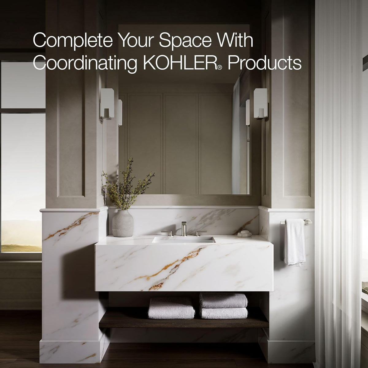 KOHLER 2882-0 Verticyl Rectangular Undermount Bathroom Sink, 19 3/4", White