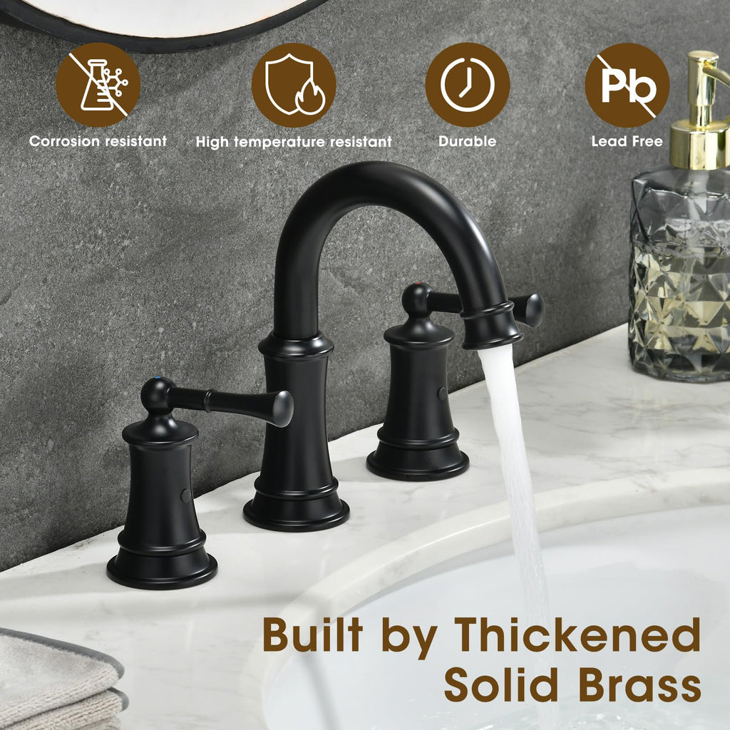 Gold Bathroom Faucet,Bathroom Faucet 3 Hole,Bathroom Sink Faucet