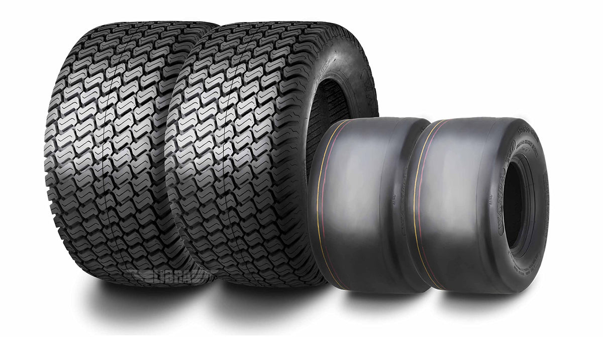 WANDA 4PC Lawn Mower Turf Tires 15x6-6 Front & 20x10-8 Rear 4PR-13016/13040