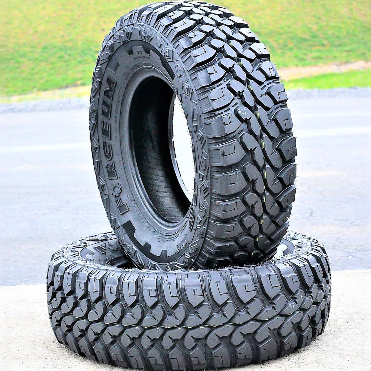 Forceum M/T 08 Plus Mud Off-Road Light Truck Radial Tire-LT265/70R17 265/70/17 265/70-17 121/118P Load Range E LRE 10-Ply BSW Black Side Wall