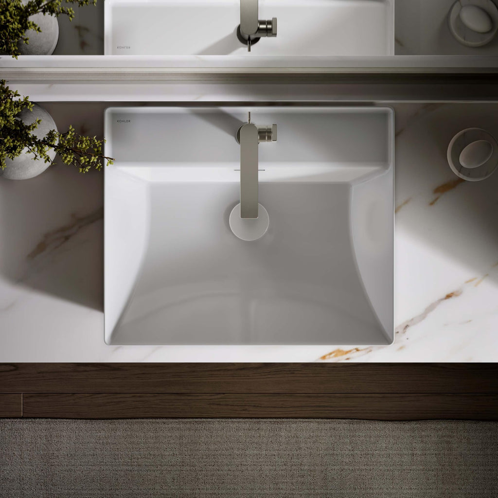 KOHLER Brazn Rectangle Vessel Bathroom Sink