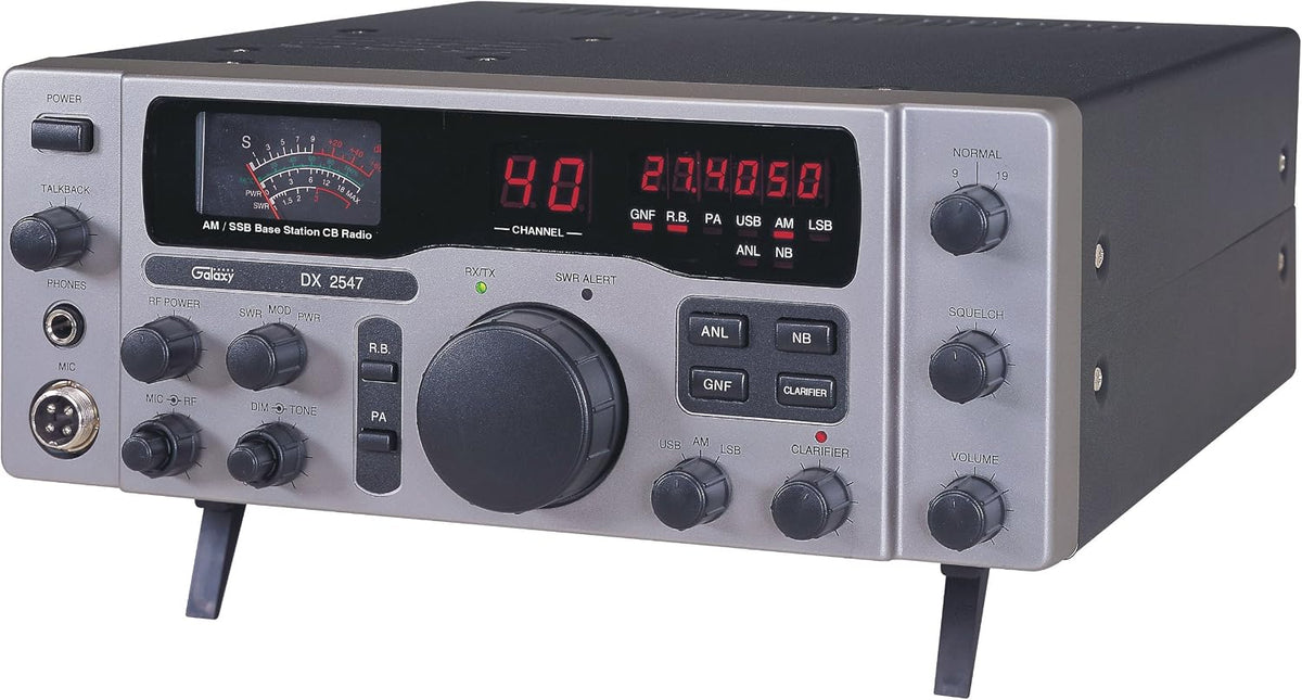Galaxy DX-2547 AM/SSB CB Base Station w/ Freq Counter, Talkback & Roger Beep