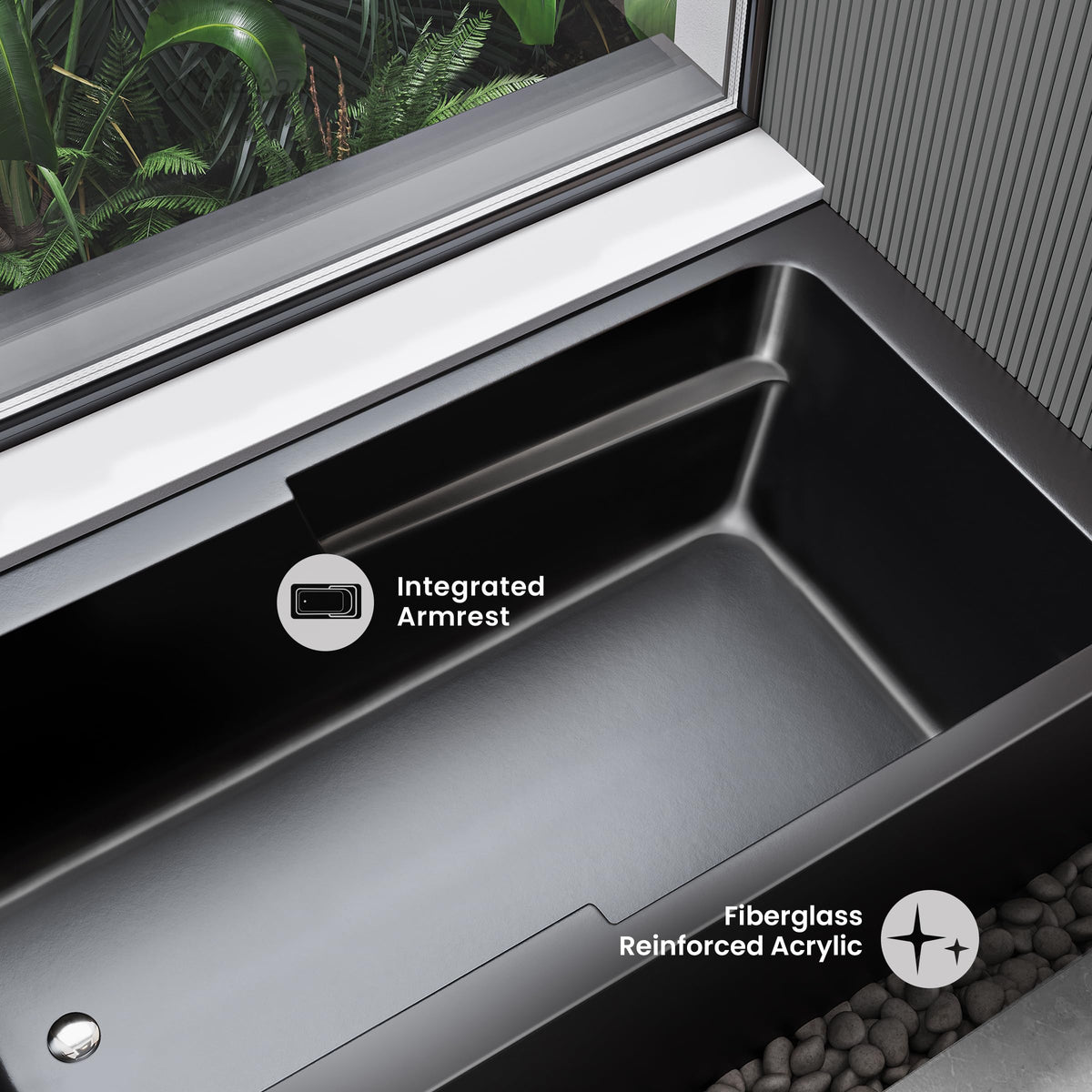 Voltaire 60" x 32" Right-Hand Drain Alcove Bathtub with Apron