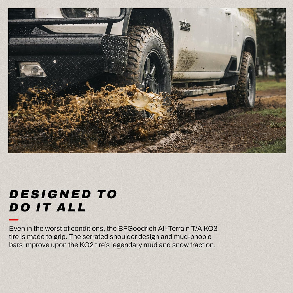 BFGoodrich All-Terrain T/A KO3 Car Tire for Light Trucks, SUVs, and Crossovers, LT275/70R18/E 125/122S