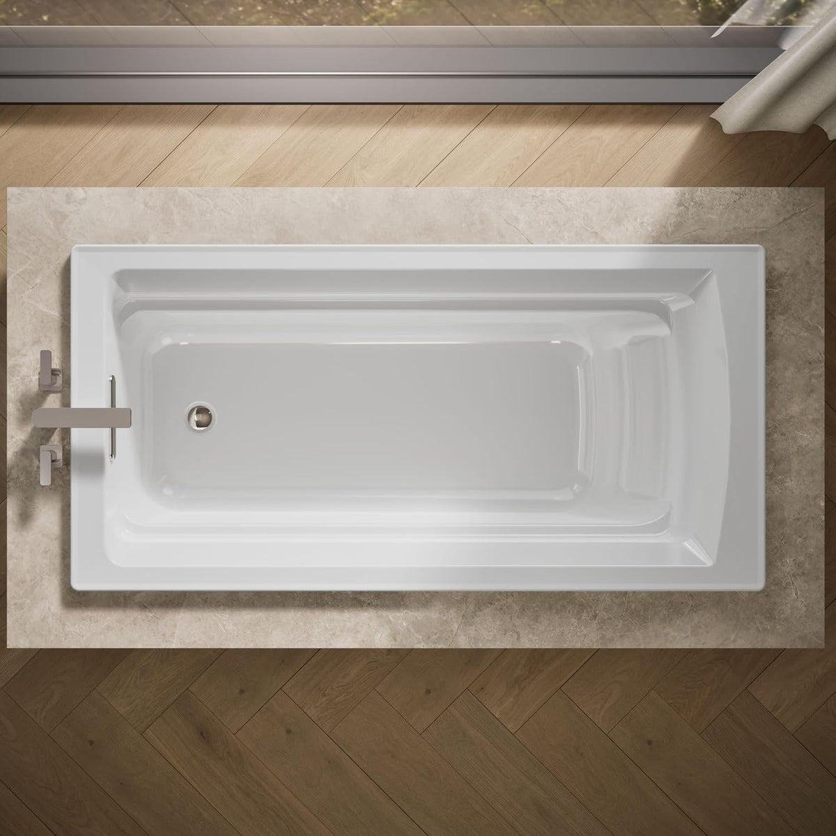 Kohler 1125-0 ArcherÂ® 72" x 36" drop-in bath, White