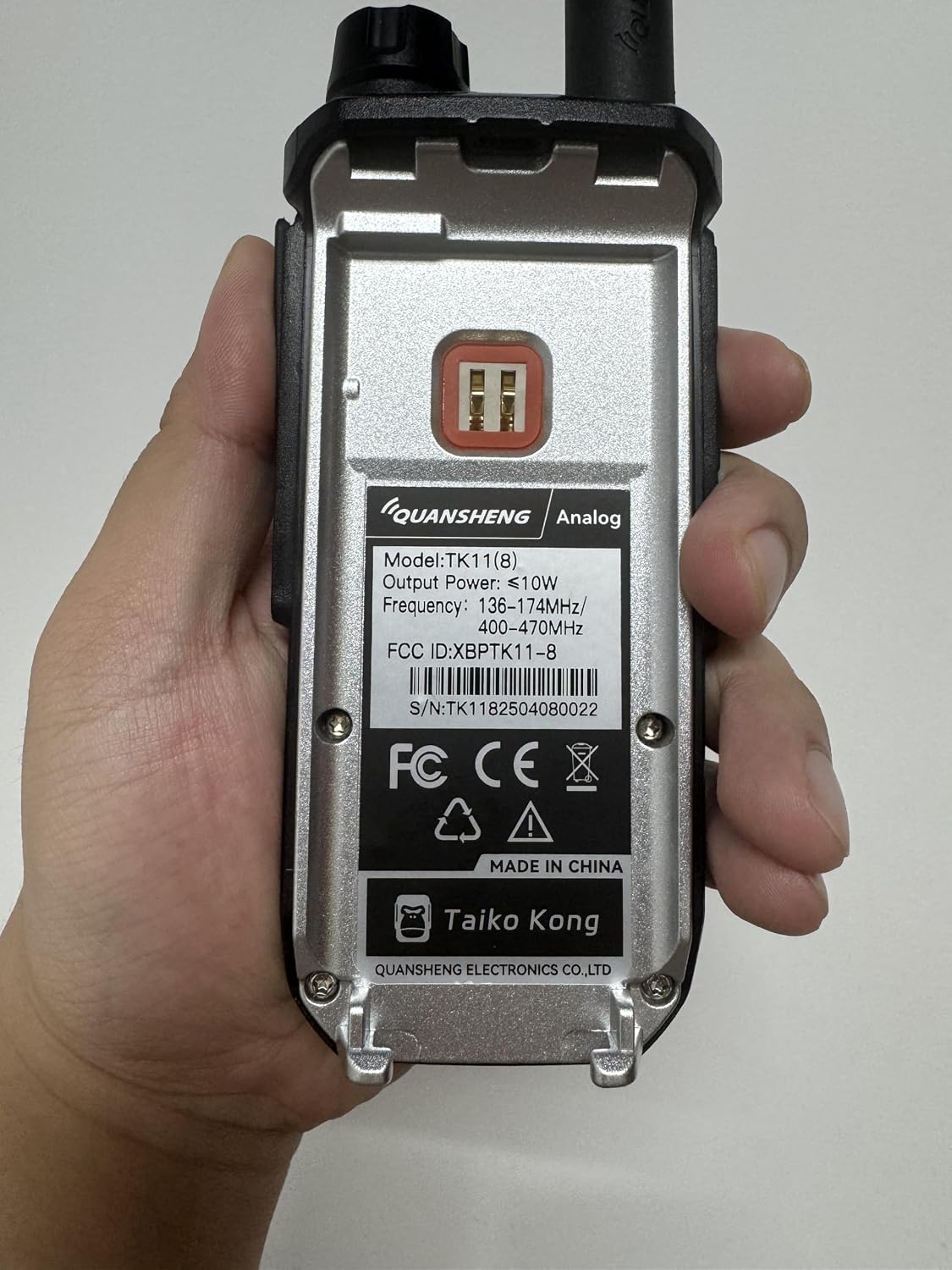 QUANSHENG TK11(8) Taiko Kong Ham Radio, 10W Portable Multiband Transceiver 0.153-1160MHz, with AM/FM/SSB, Spectrum Analyzer, NOAA Weather Alert, Dual Watch, Smart Code Breaker for Radio Enthusiasts