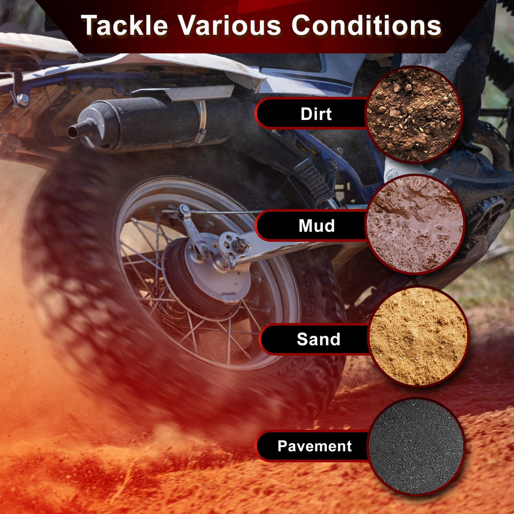 Tusk Waypoint Adventure Motorcycle Tire Set ¨C 90/90-21 Front & 130/90-17 Rear (68R) Tube Type