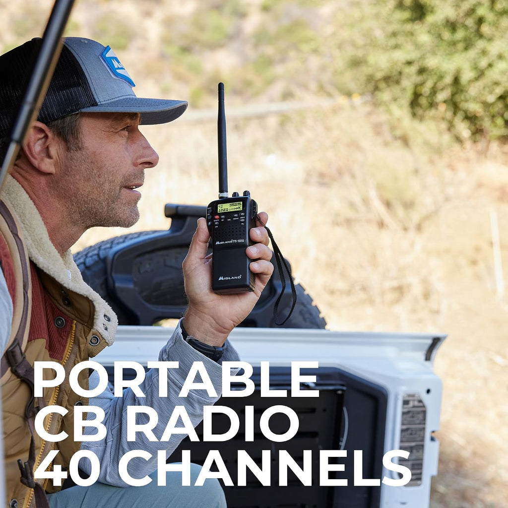 Midland 75-822 AM/FM Handheld CB Radio & Mobile CB Radio