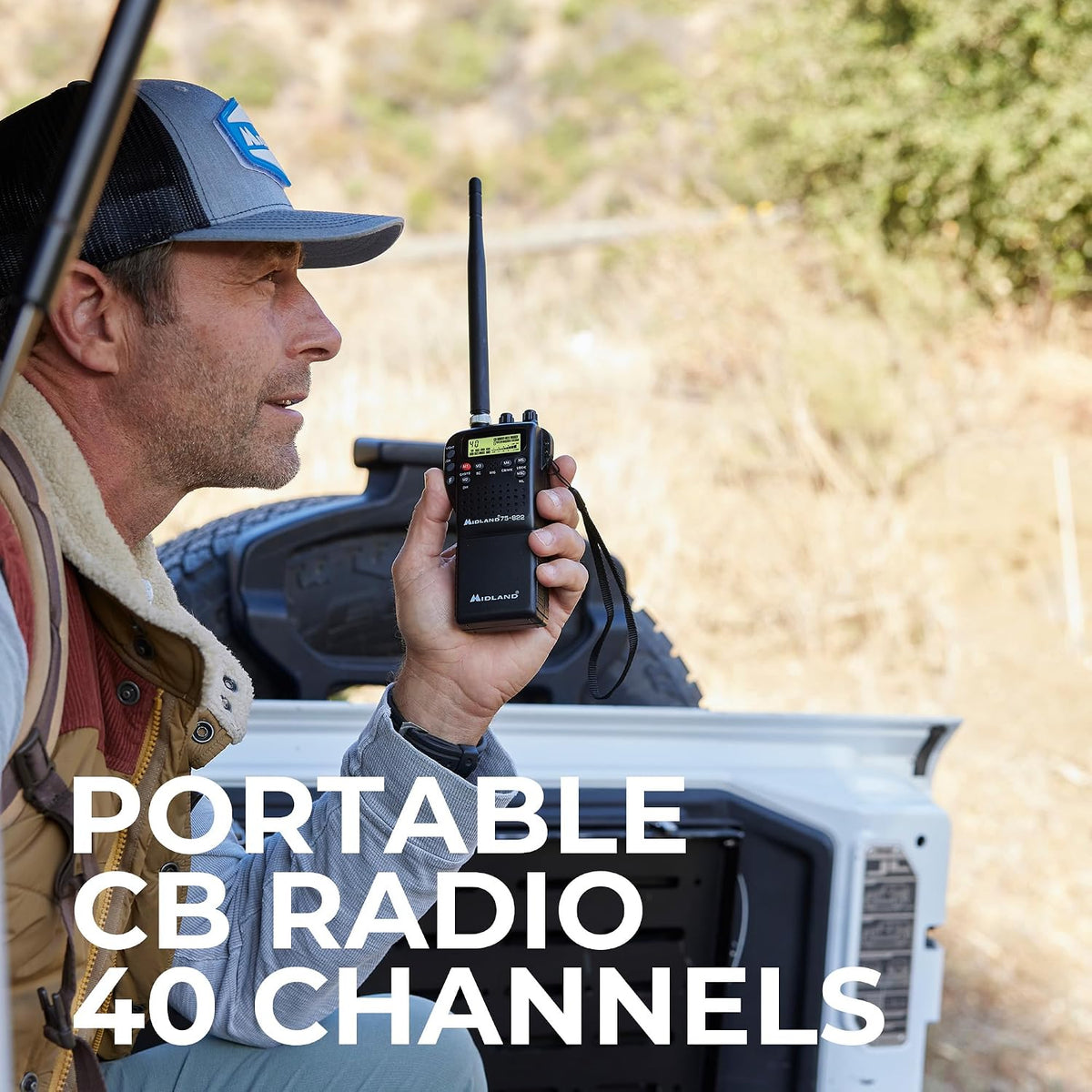Midland 75-822 AM/FM Handheld CB Radio & Mobile CB Radio