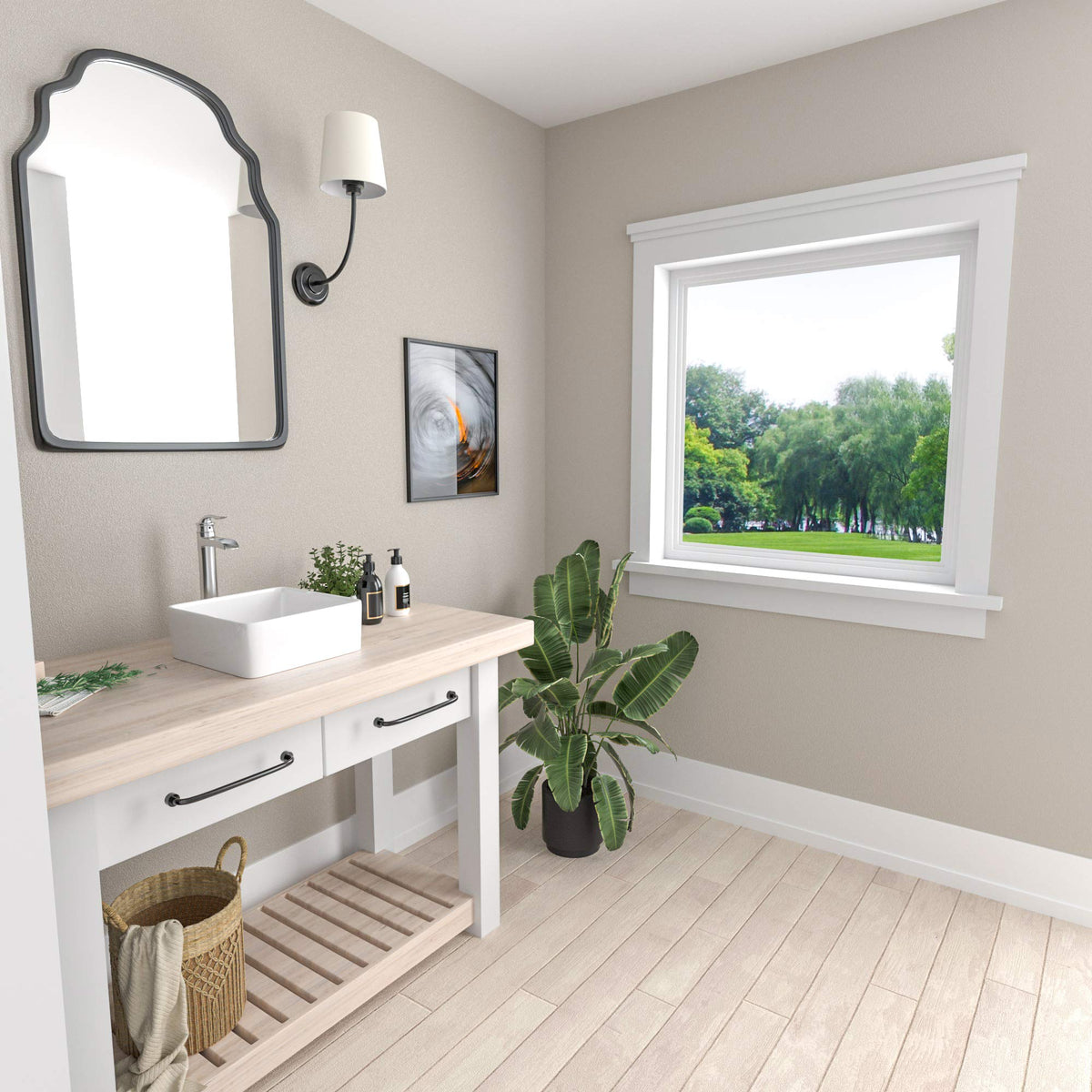 Mocoloo Bathroom Sink Undermount 22"x16" White Rectangle Porcelain Sink with Vertical Sides and Overflow Drain Under Counter Mount Ceramic Lavatory Vanity Sinks for Bathroom Interior Size 19 x 13