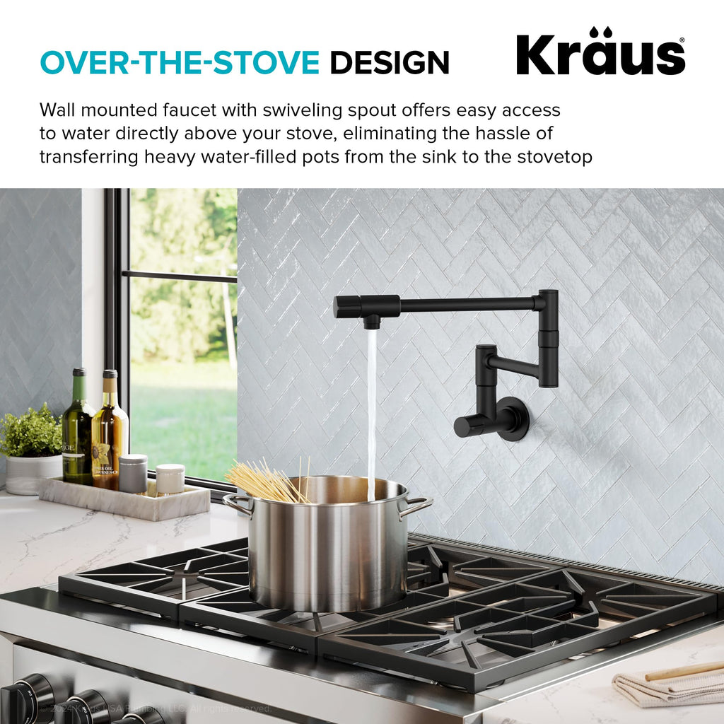 KRAUS Chrome 18.75 in Commercial Pull Down Kitchen Faucet KPF-1610CH