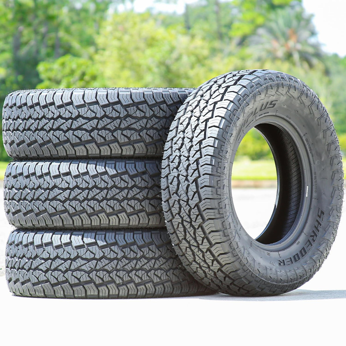Aplus Shredder AT A/T All-Terrain Off-Road Light Truck Radial Tire-LT235/85R16 235/85/16 235/85-16 120/116S Load Range E LRE 10-Ply BSW Black Side Wall