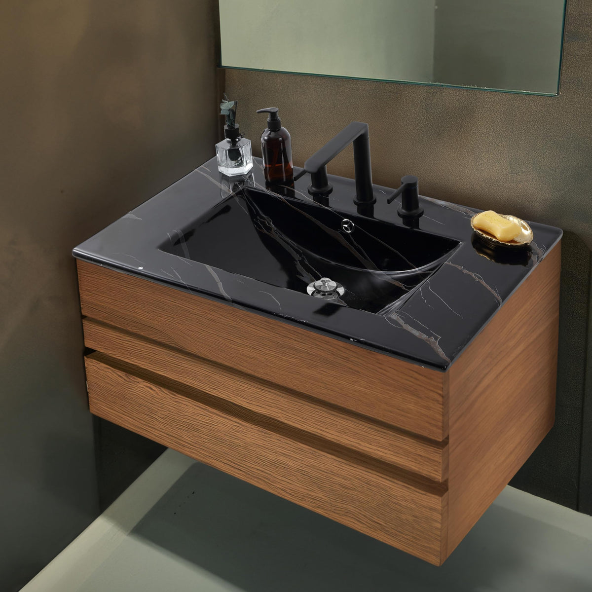 JONATHAN Y Ancillary 30" Bathroom 3-Hole Sink Top, White